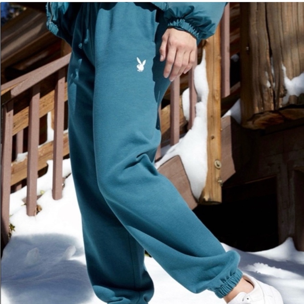 PacSun Playboy Teal Jogger Sweats